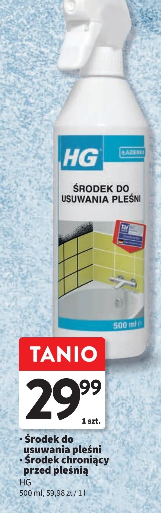 Środek do usuwania pleśni HG ŁAZIENKA promocja w Intermarche