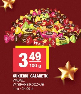 Cukierki, galaretki Wawel wybrane rodzaje promocja w SPAR