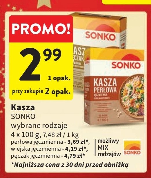 Kasza jęczmienna perłowa Sonko promocja