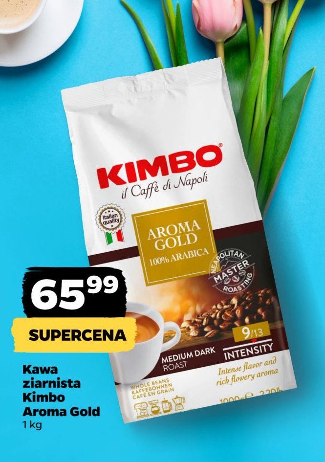 Kawa Kimbo aroma gold 100% arabica promocja