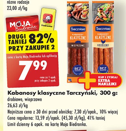 Kabanos wieprzowy Tarczyński promocja