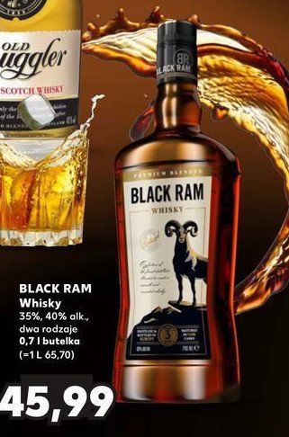 Whisky BLACK RAM PREMIUM BLENDED promocja