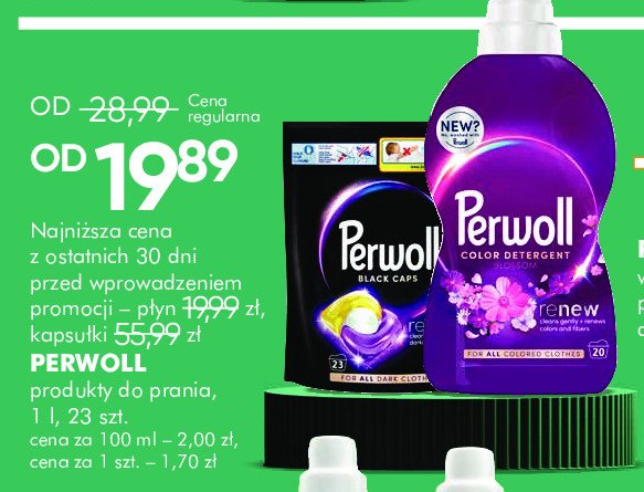 Płyn do prania dark bloom Perwoll renew promocja