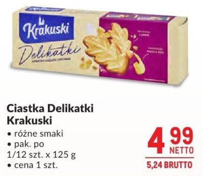 Ciastka Delikatki Krakuski promocja w Makro
