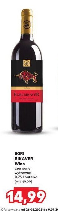 Wino EGRI BIKAVER promocja w Kaufland