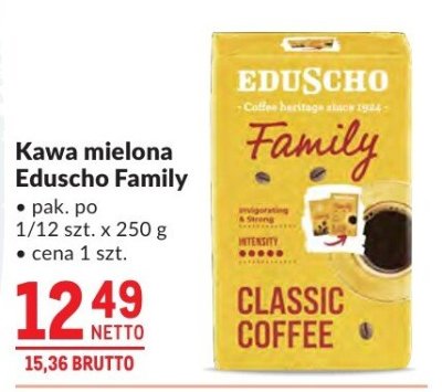 Kawa mielona Eduscho Family promocja w Makro