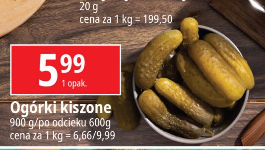 Ogorki kiszone promocja