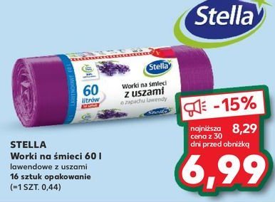 Worki na śmieci lawendowe 60 l Stella promocja