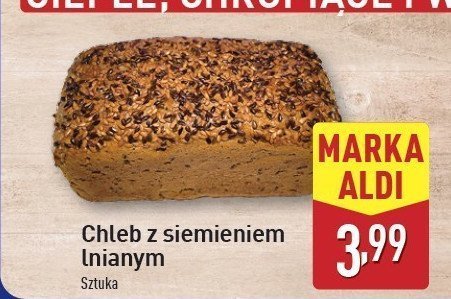 Chleb z siemieniem lnianym promocja w Aldi