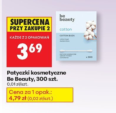 Patyczki kosmetyczne 300 szt. promocja w Biedronka