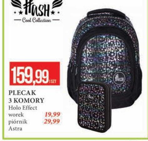 Plecak holo effect Astra promocja