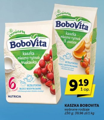 Kaszka BoboVita mleczno-ryżowa wyborne rodzaje promocja w Euro Sklep