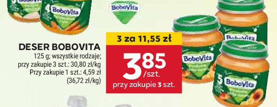 Brzoskwinie jabłka i banany Bobovita promocja