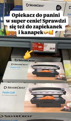 Opiekacz do panini SilverCrest Panini Grill promocja w Lidl