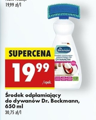 艢rodek czyszcz膮co-odplamiaj膮cy do dywan贸w i tapicerek Dr. beckmann promocja