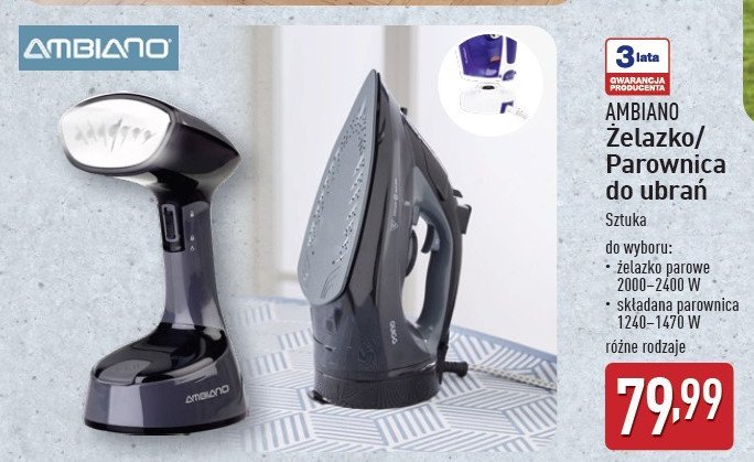 Żelazko 2200 w AMBIANO promocja
