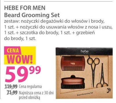 Zestaw HEBE FOR MEN Beard Grooming Set promocja w Hebe