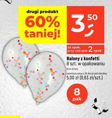 Balony z konfetti promocja w Dealz