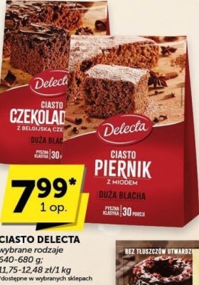 Ciasto Delecta promocja w Groszek
