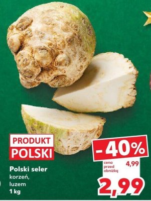 Seler korzeniowy polski luzem promocja w Kaufland