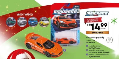 Pojazd metalowy premium skala 1:64 promocja w Biedronka