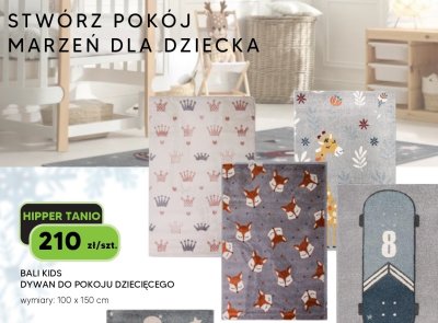 Dywan do pokoju dziecięcego BALI KIDS 100 x 150 cm promocja w HIPPER.pl