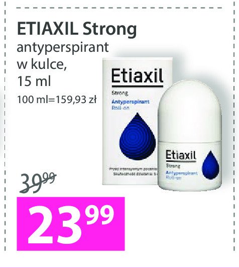 Antyperspirant strong Etiaxil promocja