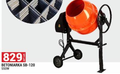 Betoniarka SB-120 promocja w Merkury Market