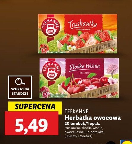 Herbata sweet cherry Teekanne world of fruits promocja