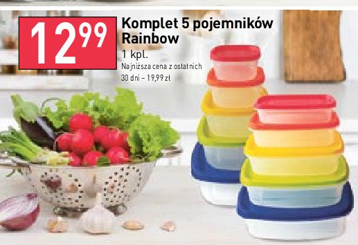 Pojemniki rainbow okr膮g艂e promocja