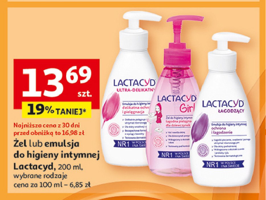 Emulsja do higieny intymnej Lactacyd promocja