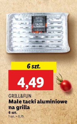 Tacki aluminiowe Grill and fun promocja