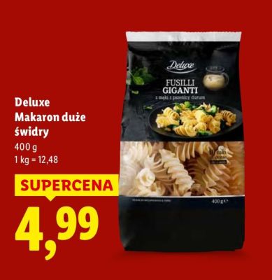 Makaron duże świdry promocja w Lidl