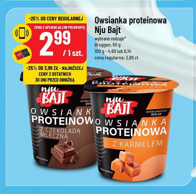 Owsianka proteinowa z karmelem promocja