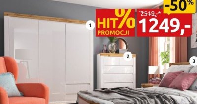 Szafa SZFZD2S/A SxGxW: 180,5x56,5x203,5 cm promocja w Black Red White