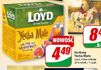 Herbata z grejpfrutem i figą Loyd tea yerba mate promocja
