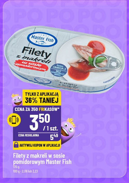 Filety z makreli w sosie pomidorowym Master fish promocja w POLOmarket