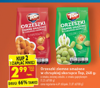 Orzeszki w panierce paprykowej Top akardo Top (biedronka) promocja