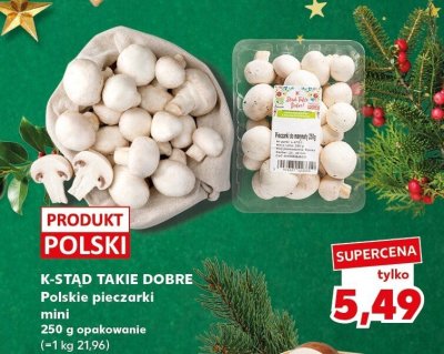 Pieczarki polskie mini K-STAD TAKIE DOBRE opakowanie (=1 kg 21,96) promocja w Kaufland