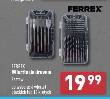 Zestaw wierteł do drewna Ferrex promocja