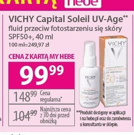 Fluid przeciw fotostarzeniu się skóry VICHY CAPITAL SOLEIL promocja