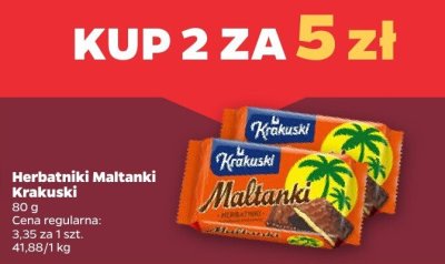 Herbatniki Maltanki Krakuski promocja w Netto