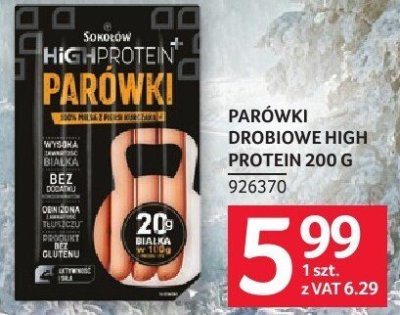 Parówki drobiowe High Protein 200g promocja w Selgros
