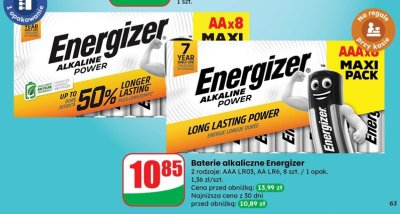Baterie alkaliczne aa promocja w Dino