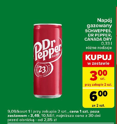 Napój Dr pepper promocja