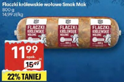Flaczki królewskie wołowe Smak Mak promocja w Delikatesy Centrum
