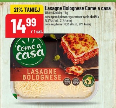 Lasagne Bolognese Come a casa promocja w POLOmarket