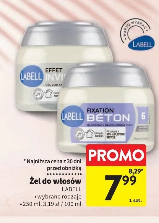 Żel do włosów invisible Labell promocja