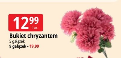 Bukiet chryzantem Sztuczek promocja w Leclerc