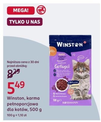 Karma pełnoporcjowa dla kotów, 500 g promocja w Rossmann